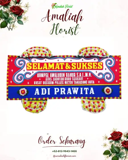 Papan Bunga Ucapan Selamat Slambur